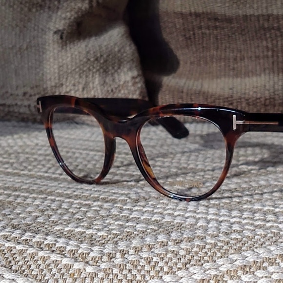 NEW TOM FORD TF5378 052 49MM TORTOISE EYEGLASSES main image 2